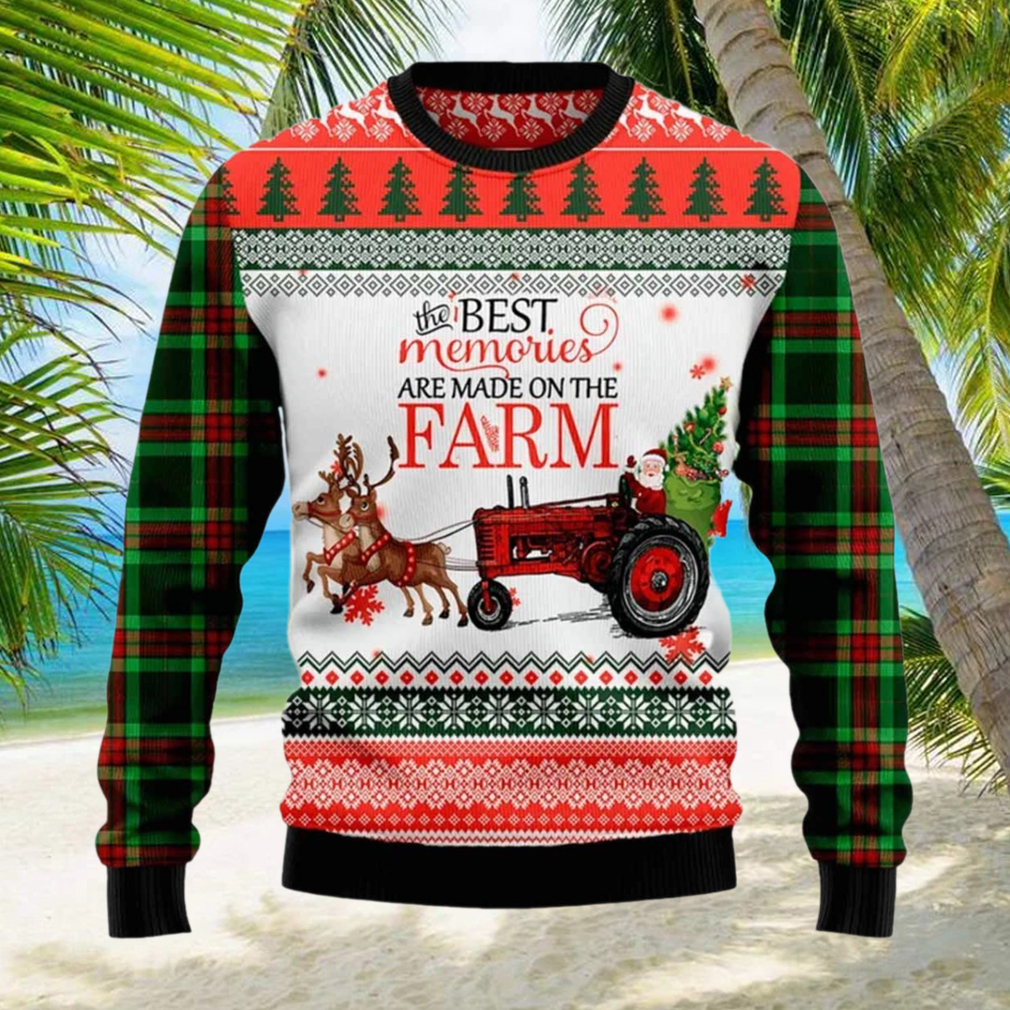 Best Memories Made on Farm Christmas Ugly Sweater Best Memories Made on Farm Christmas Ugly Sweater