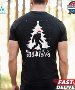 Bigfoot Christmas Gifts For Men Boys Girls Funny Christmas T Shirt Recovered