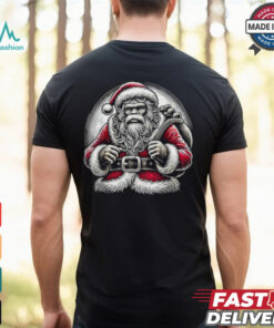 Bigfoot Sasquatch Santa Claus Christmas T Shirt Recovered