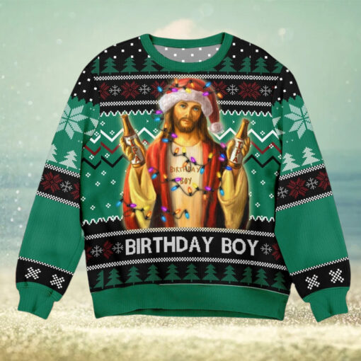 Birthday Boy Jesus Ugly Christmas Sweater Unisex