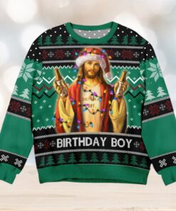 Birthday Boy Jesus Ugly Christmas Sweater Unisex