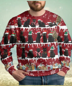 Black Cats Ugly Christmas Sweater
