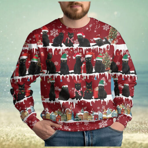 Black Cats Ugly Christmas Sweater
