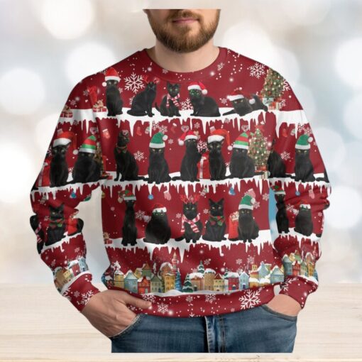 Black Cats Ugly Christmas Sweater