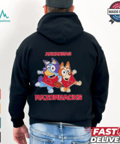 Bluey Bingo fan of Arkansas Razorbacks shirt