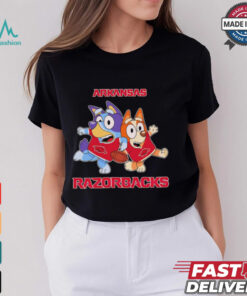 Bluey Bingo fan of Arkansas Razorbacks shirt
