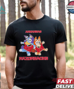 Bluey Bingo fan of Arkansas Razorbacks shirt