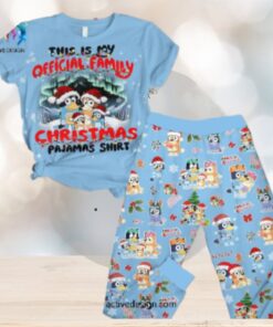 Bluey This Is My Official Family Christmas Pajamas Set