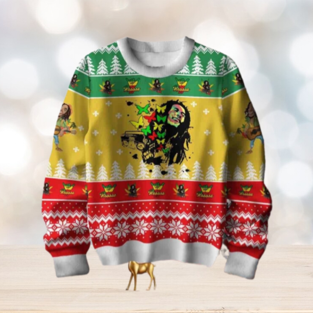 Bob Marley Reggae Chirstmas Gifts 2024 Xmas For Family And Friends Ugly Sweater Bob Marley Reggae Chirstmas Gifts 2024 Xmas For Family And Friends Ugly Sweater