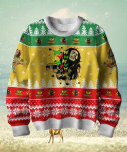 Bob Marley Reggae Chirstmas Gifts 2024 Xmas For Family And Friends Ugly Sweater