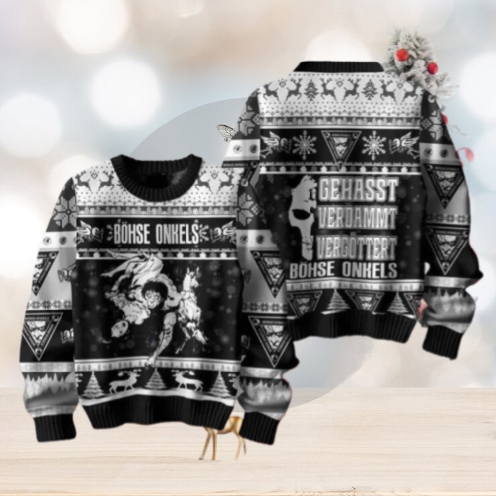 Bohse Onkels Gehasst Verdammt Vergottert Chirstmas Gifts 2024 Xmas For Family And Friends Ugly Sweater Bohse Onkels Gehasst Verdammt Vergottert Chirstmas Gifts 2024 Xmas For Family And Friends Ugly Sweater