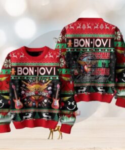 Bon Jovi Christmas Is Not Christmas Without You Chirstmas Gifts 2024 Xmas For Family And Friends Ugly Sweater