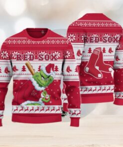 Boston Red Sox Grinch Christmas Ugly Sweater