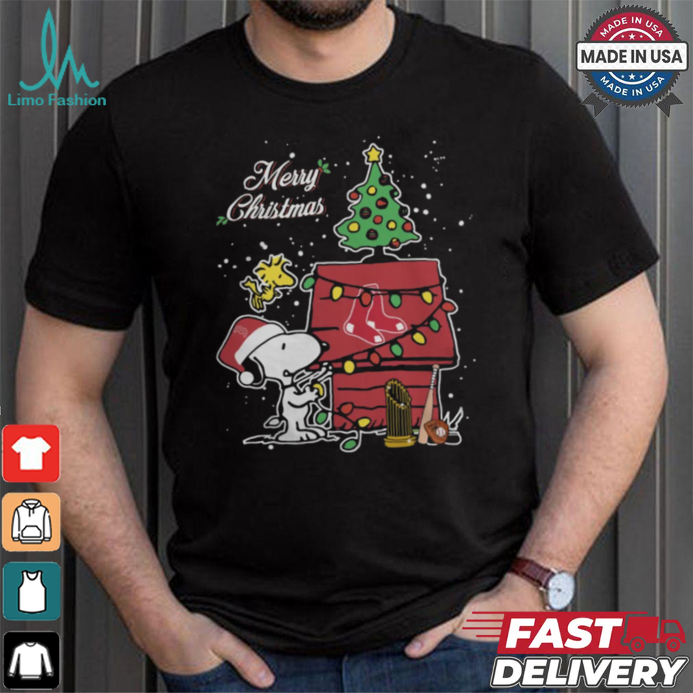 Boston Red Sox Merry Christmas With Snoopy Baby T Shirt Boston Red Sox Merry Christmas With Snoopy Baby T Shirt