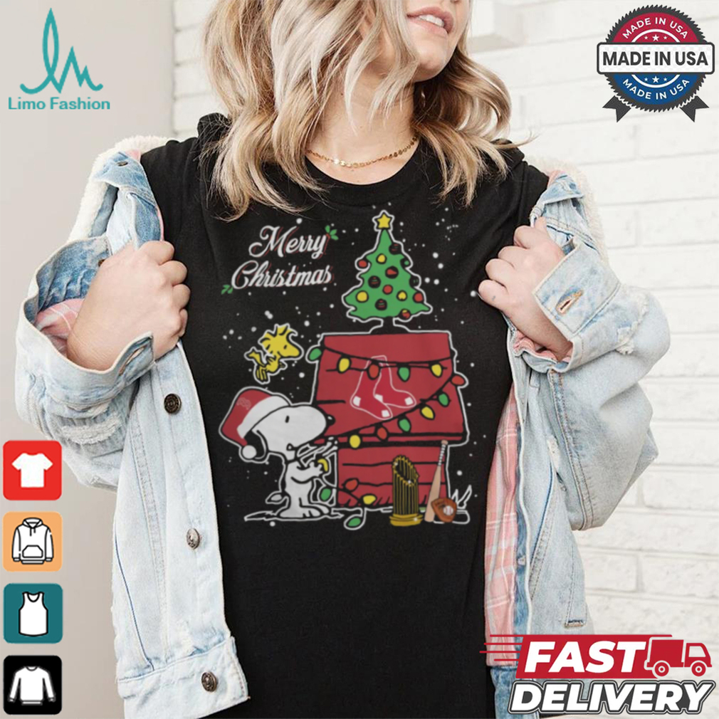 Boston Red Sox Merry Christmas With Snoopy Baby T Shirt Boston Red Sox Merry Christmas With Snoopy Baby T Shirt