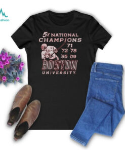 Boston University Hockey 5x National Champions Shirt