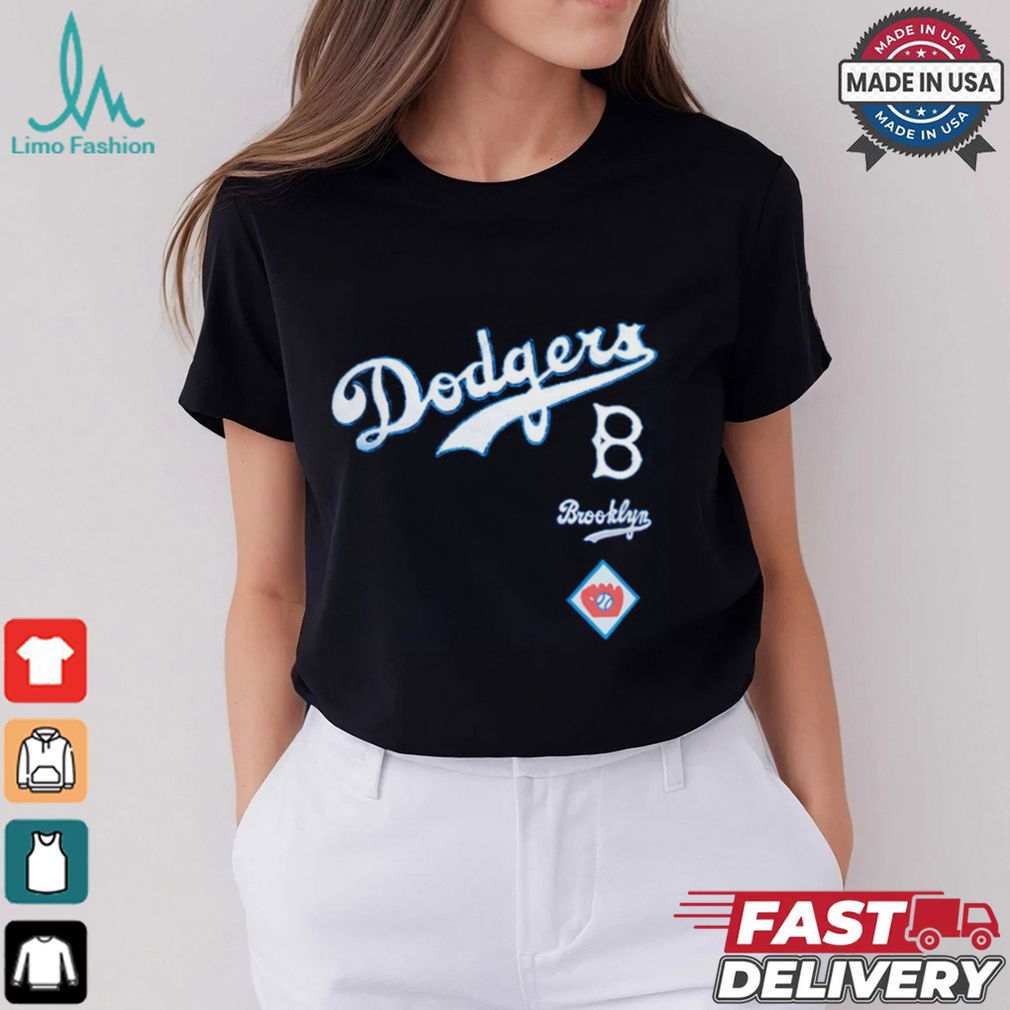Brooklyn Dodgers Pro Standard Women's Retro Classic Cropped Boxy T Shirt Brooklyn Dodgers Pro Standard Women's Retro Classic Cropped Boxy T Shirt