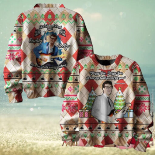 Buddy Holly Peggy Sue Chirstmas Gifts 2024 Xmas For Family And Friends Ugly Sweater