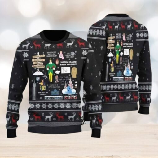 Buddy The El.f Christmas Ugly Sweater, OMG Santa I Know Him Sweater