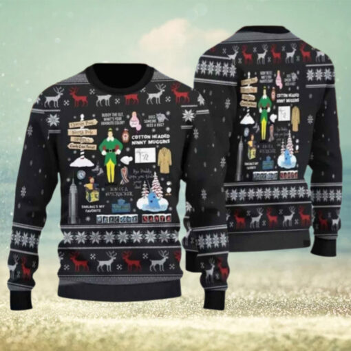 Buddy The El.f Christmas Ugly Sweater, OMG Santa I Know Him Sweater