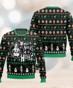 Buddy The Elf Christmas Ugly Sweater, Elf Who Need A Hug Sweatshirt