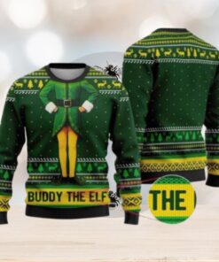 Buddy The Elf Christmas Ugly Sweater, Xmas Classic Movie 90s Sweater