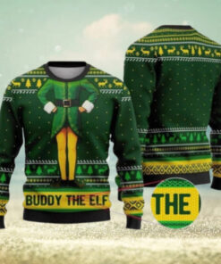 Buddy The Elf Christmas Ugly Sweater, Xmas Classic Movie 90s Sweater