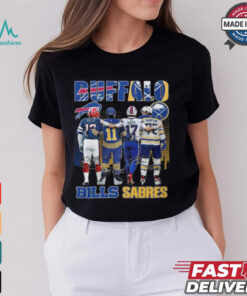 Buffalo Bills Josh Allen Jim Kelly Buffalo Sabres Gilbert Perreault Tage Thompson T Shirt