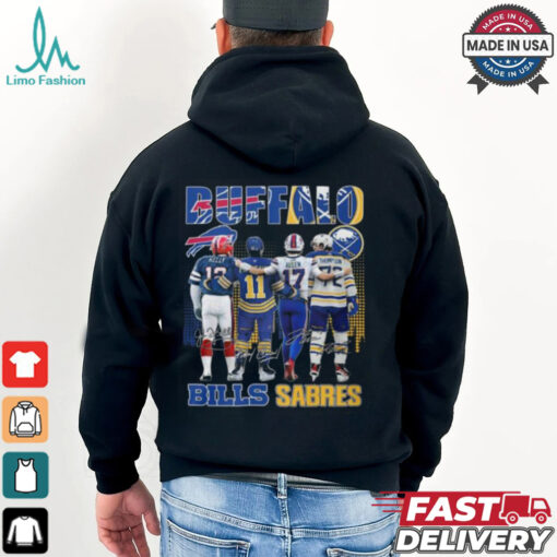 Buffalo Bills Josh Allen Jim Kelly Buffalo Sabres Gilbert Perreault Tage Thompson T Shirt