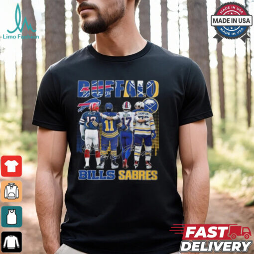 Buffalo Bills Josh Allen Jim Kelly Buffalo Sabres Gilbert Perreault Tage Thompson T Shirt