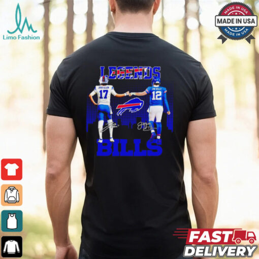 Buffalo Bills Legends Josh Allen And Jim Kelly Signatures Shirt