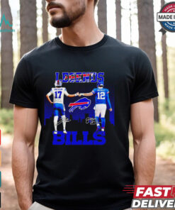 Buffalo Bills Legends Josh Allen And Jim Kelly Signatures Shirt