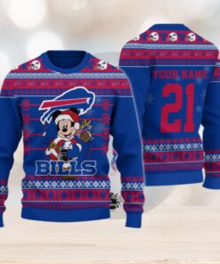 Buffalo Bills Mickey Mouse Santa Ugly Christmas Sweater