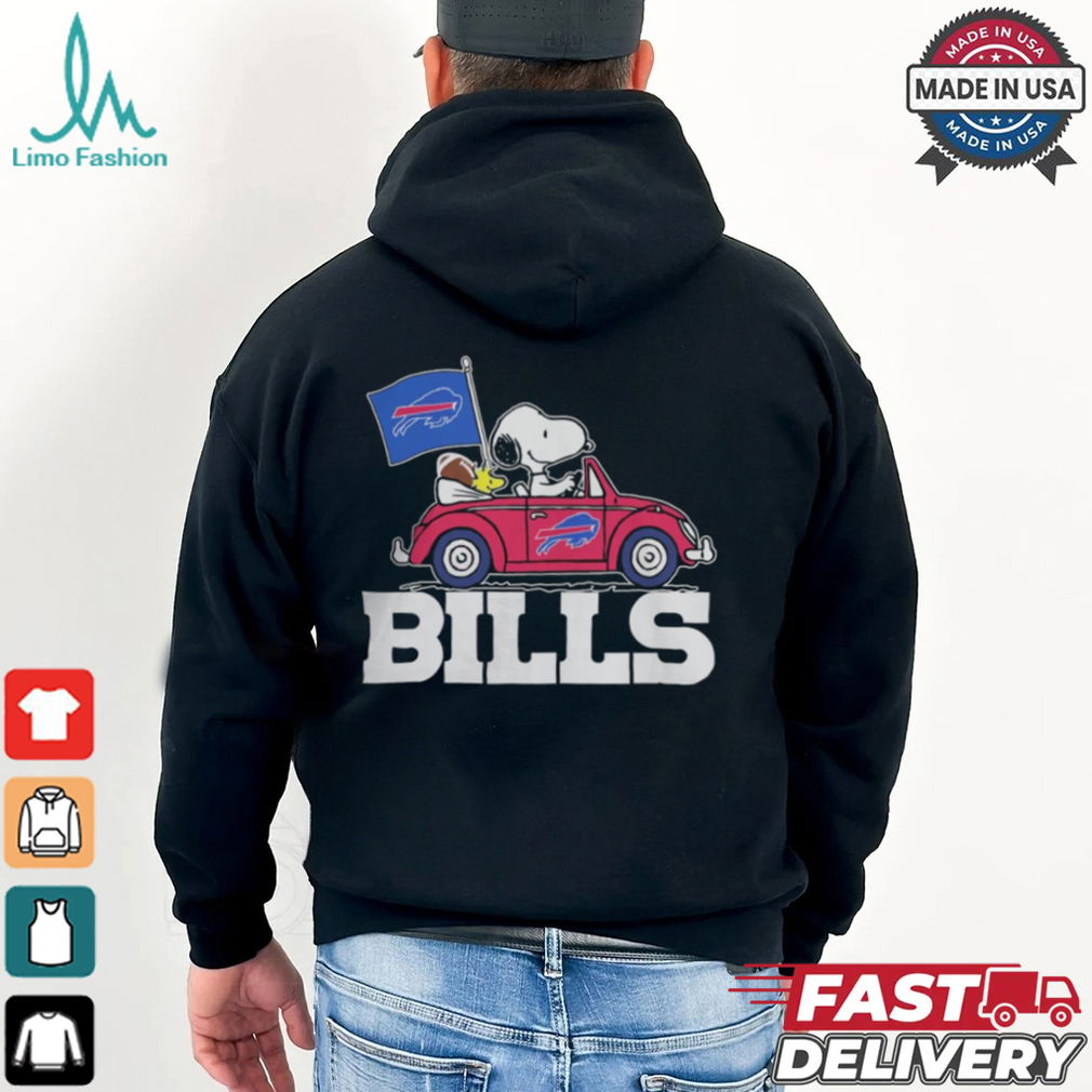 Buffalo Bills Peanuts Snoopy And Woodstock On Car T Shirt Buffalo Bills Peanuts Snoopy And Woodstock On Car T Shirt