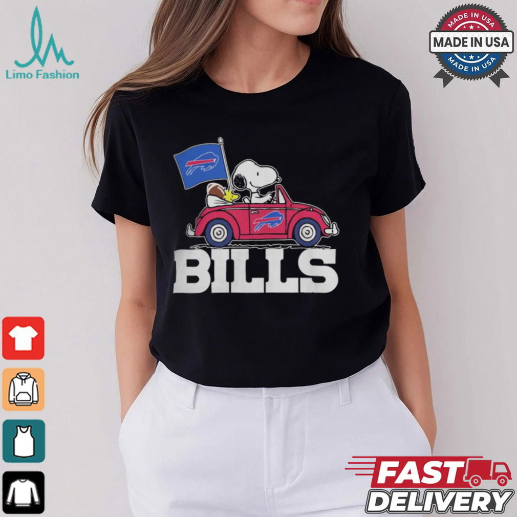 Buffalo Bills Peanuts Snoopy And Woodstock On Car T Shirt Buffalo Bills Peanuts Snoopy And Woodstock On Car T Shirt