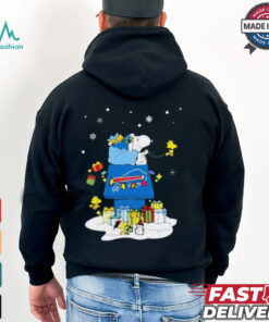 Buffalo Bills Santa Snoopy And Woodstock Wish You A Merry Christmas 2024 T shirt