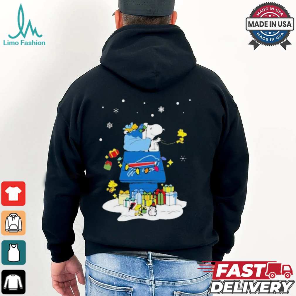 Buffalo Bills Santa Snoopy And Woodstock Wish You A Merry Christmas 2024 T shirt Buffalo Bills Santa Snoopy And Woodstock Wish You A Merry Christmas 2024 T shirt