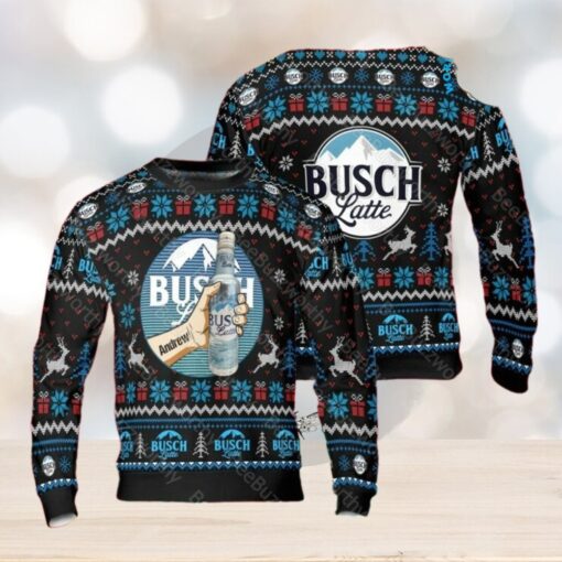 Busch Latte Unisex Personalized Ugly Christmas Sweater