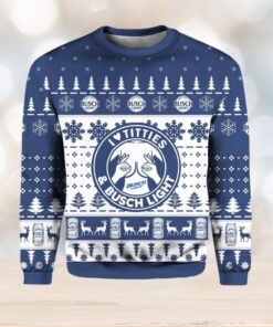 Busch Light Titties Ugly Christmas Sweater