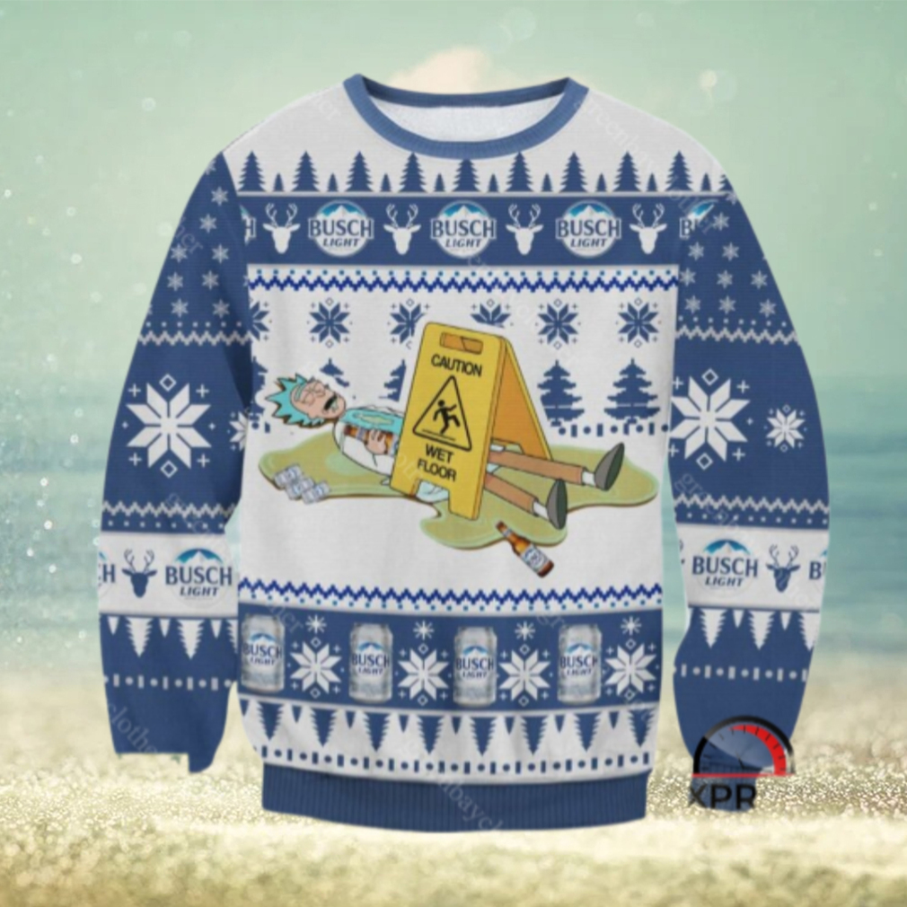 Busch Light x Rick Ugly Christmas Sweater