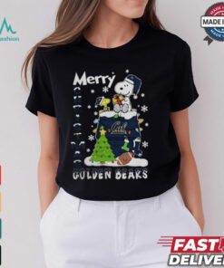 California Golden Bears Snoopy And Woodstock Merry Christmas Shirt