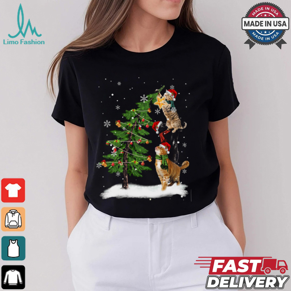 Cat Funny Xmas tree Shirt Recovered Cat Funny Xmas tree Shirt Recovered