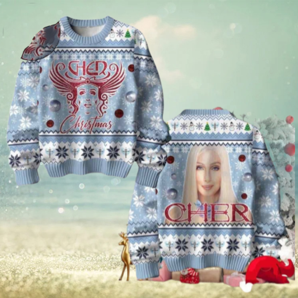 Cher Christmas Light Blue Chirstmas Gifts 2024 Xmas For Family And Friends Ugly Sweater Cher Christmas Light Blue Chirstmas Gifts 2024 Xmas For Family And Friends Ugly Sweater