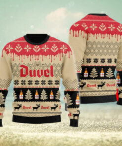 Chevron Pattern Duvel Beer Christmas Ugly Sweater