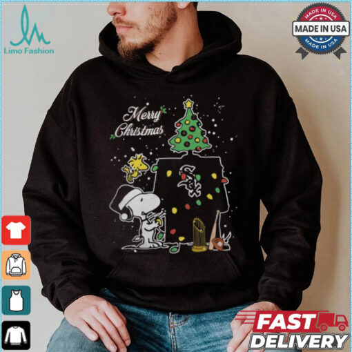 Chicago White Sox Merry Christmas With Snoopy Baby T Shirt