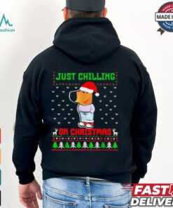 Chill Guy Just Chilling On Christmas ugly shirt