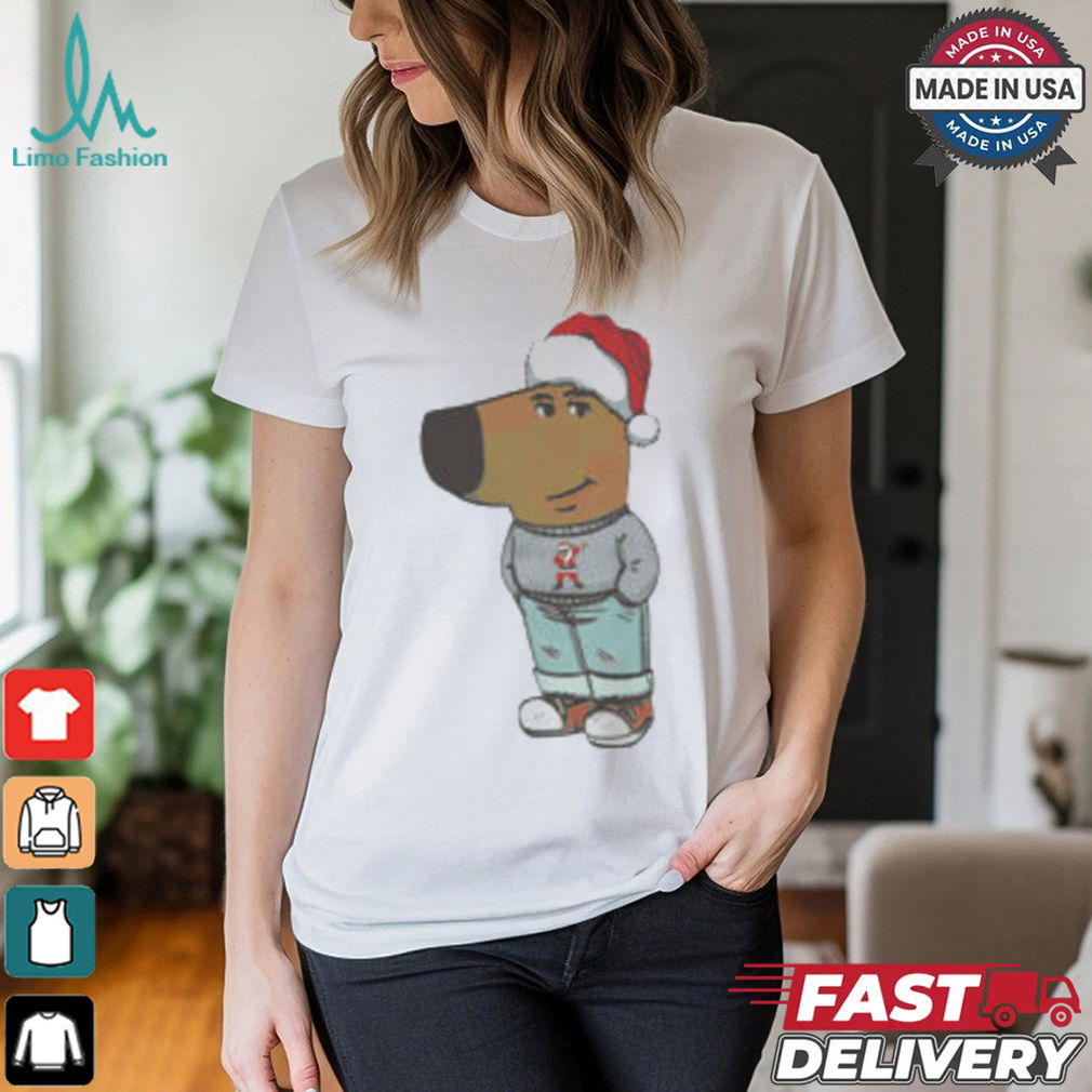 Chill Guy On Santa Hat Shirt Chill Guy On Santa Hat Shirt