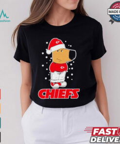 Chill Guy wear Kansas City Chiefs Christmas shirt