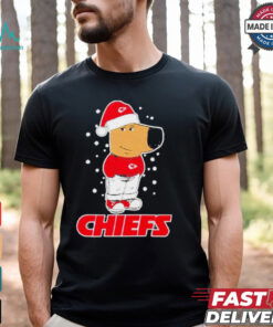 Chill Guy wear Kansas City Chiefs Christmas shirt