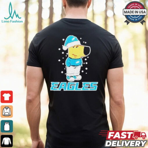Chill Guy wear Philadelphia Eagles Christmas shirt